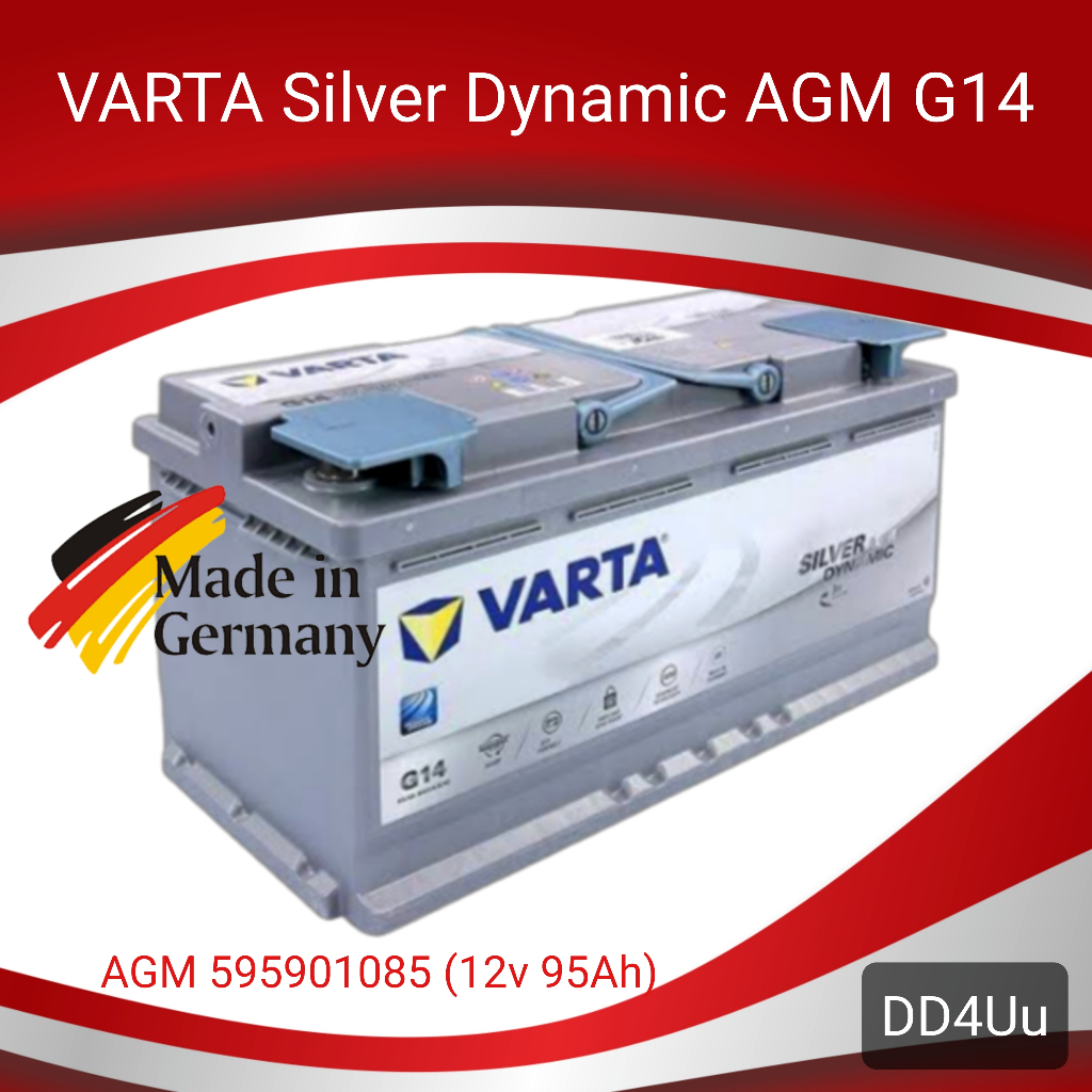 VARTA G14 SILVER dynamic AGM Autobatterie Starterbatterie 12V 95Ah