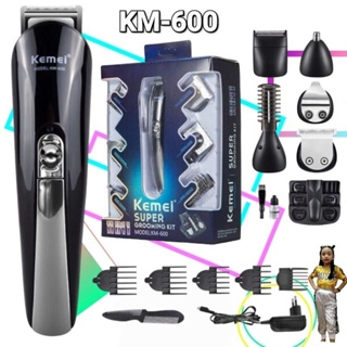 สินค้า cholly.shop ราคาถูก KEMEI KM-600 ปัตตาเลี่ยนไร้สาย โกนหนวด ถอนขนจมูก11IN1  ปัตตาเลี่ยนตัดผม ราคาถูกที่สุด