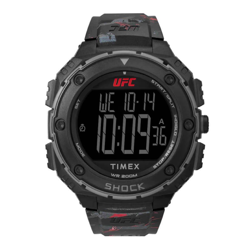 TIMEX TW2V85100 UFC Street Shock XL Week นาฬิกาข้อมือผู้ชาย สายซิ