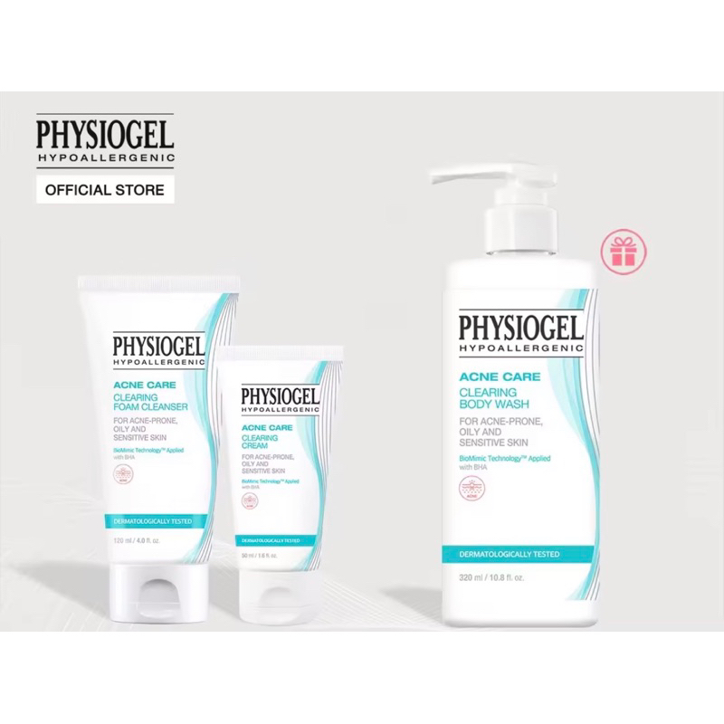 Physiogel acne care body wash / foam cleanser / cream Shopee Thailand