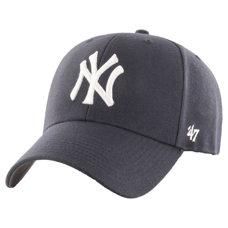 47 Brand New York Yankees MVP Cappellino Snapback - Grigio Acciaio, Modello Ufficiale MLB - 3