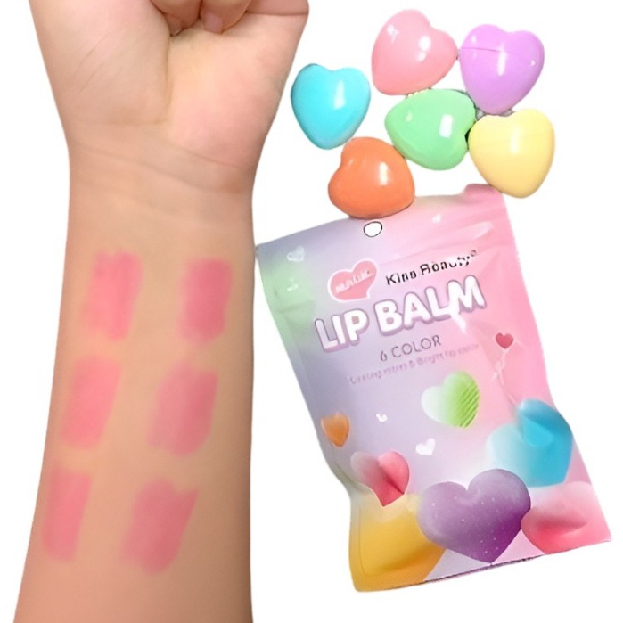 ลิปบาล์ม LIP BALM KISS BEAUTY No.3601103 (1ซอง มี 6 ชิ้น) Shopee