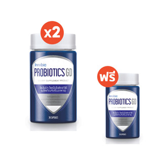 โปรโมชั่น : Innobic อินโนบิก โพรไบโอติกส์ จีดี ผลิตภัณฑ์เสริมอาหาร Probiotics GD 30 แคปซูล 2 แถม 1 EXP 102024