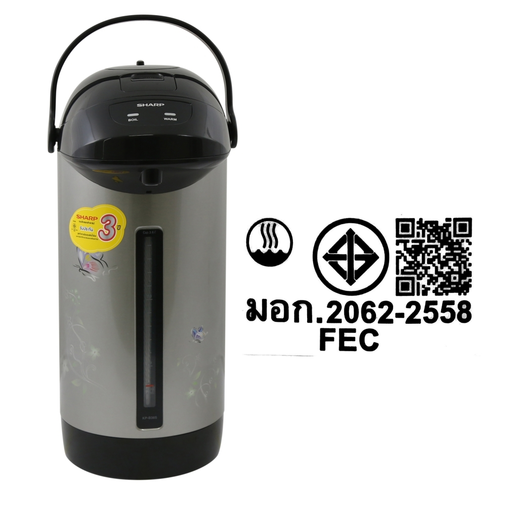 ชาร์ป กระติกน้ำร้อน 3.6 ลิตร รุ่น KP-B36S (คละสี) SHARP ELECTRIC JAR ...
