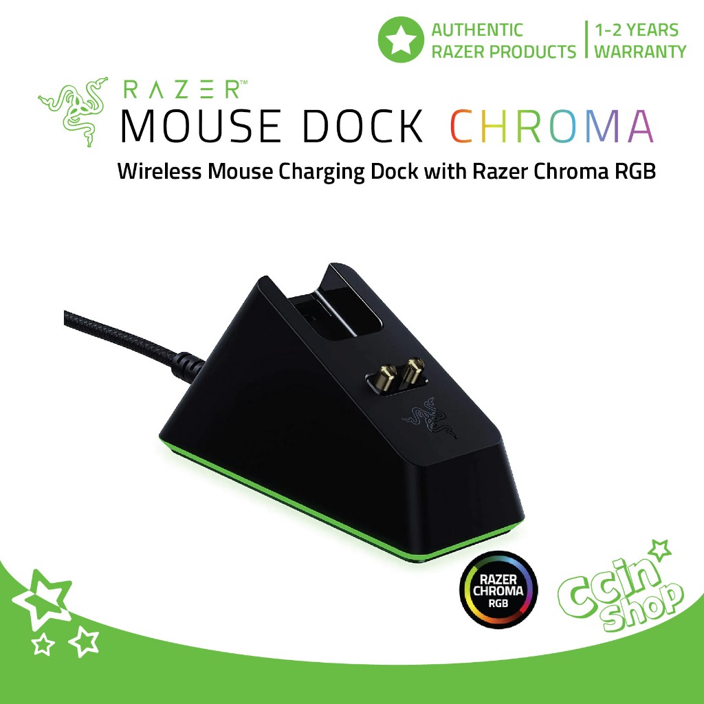 สินค้าของแท้ Razer Mouse Dock Chroma Wireless Mouse Charging Dock with ...