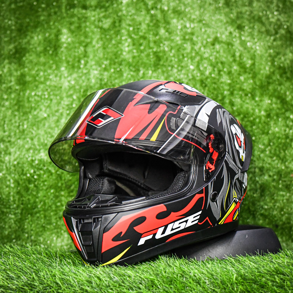 หมวกกันน็อคเต็มใบ FUSE RAZOR SP ลายREAPER RED | Shopee Thailand