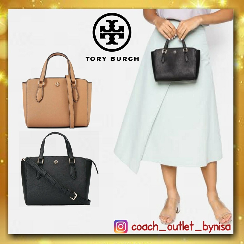 Tory burch emerson mini top zip totee Shopee Thailand