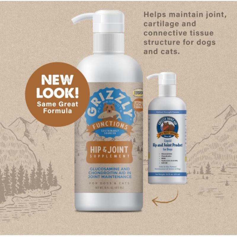 พร้อมส่ง หมดอายุ 04/25 Grizzly Hip and Joint Support With Krill Oil and