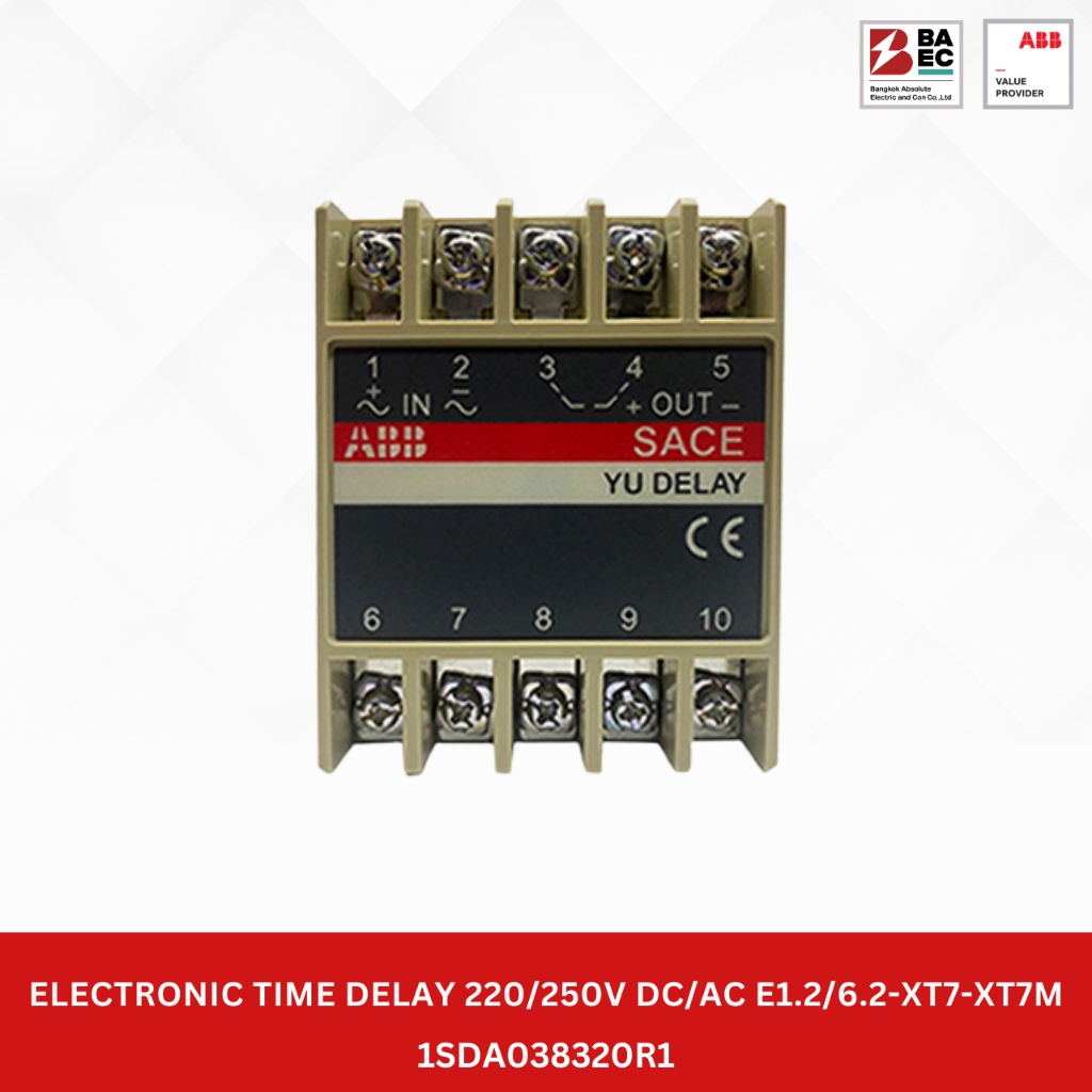 ABB ELECTRONIC TIME DELAY 220/250V DC/AC E1.2/6.2XT7XT7M Shopee Thailand