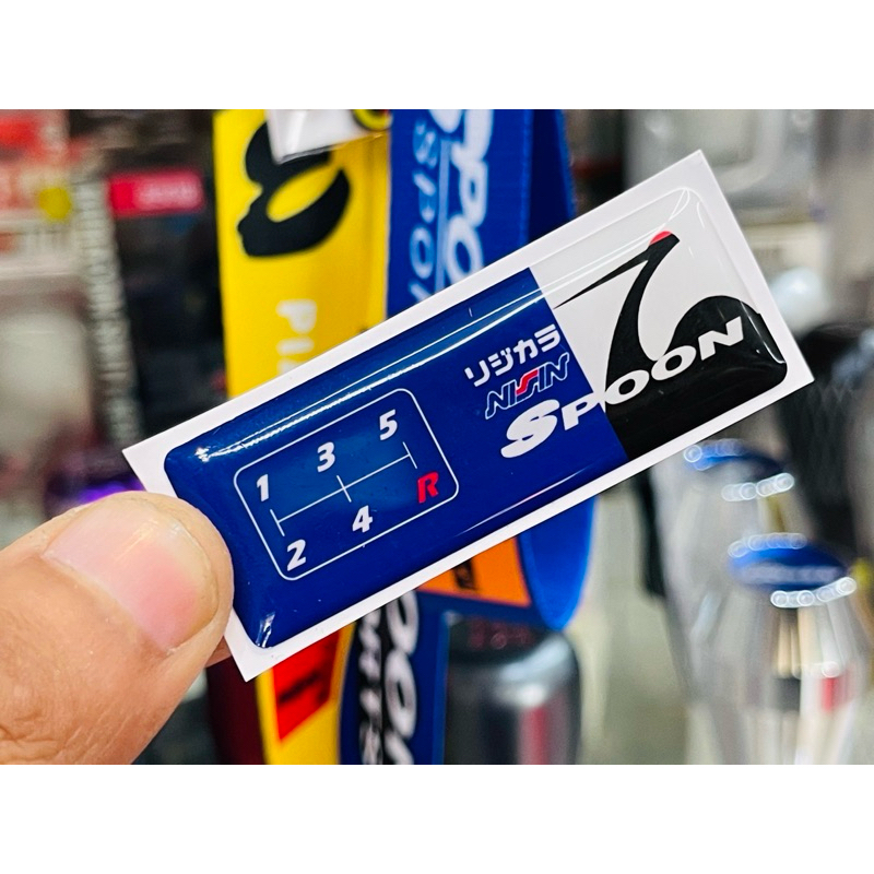 สติกเกอร์แต่งรถ สติ๊กเกอร์รถซิ่ง Spoon Sport Speed Sticker สปูน สปอร์ต ...