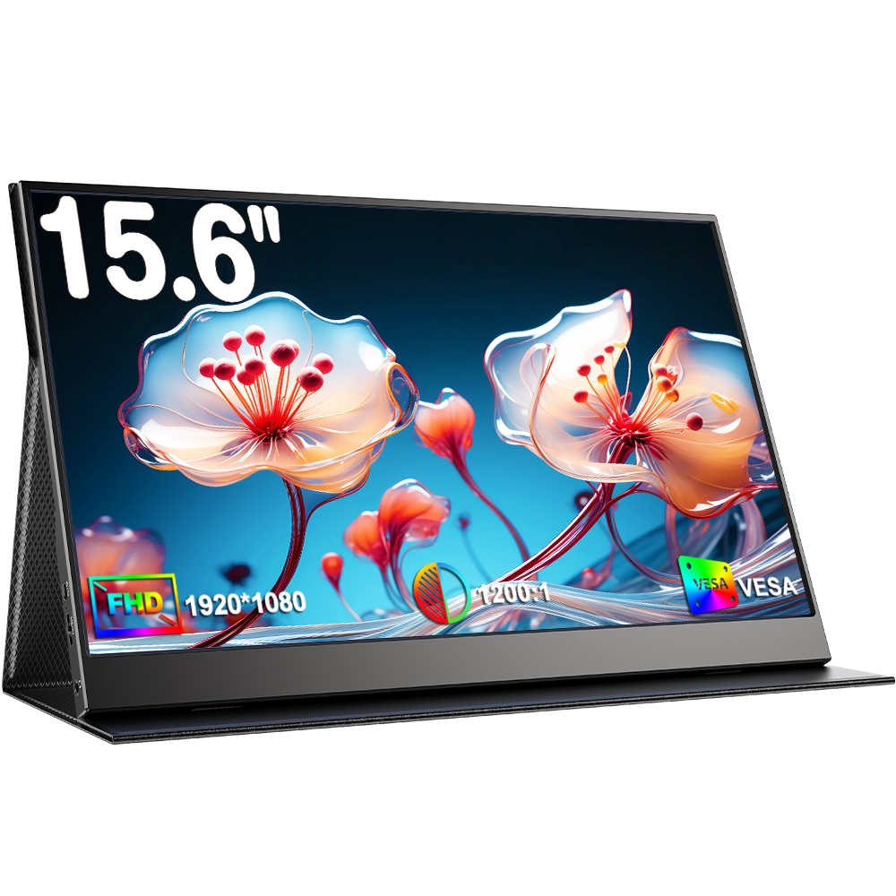 UPERFECT Small computer monitor 15.6 FHD external monitor for laptop