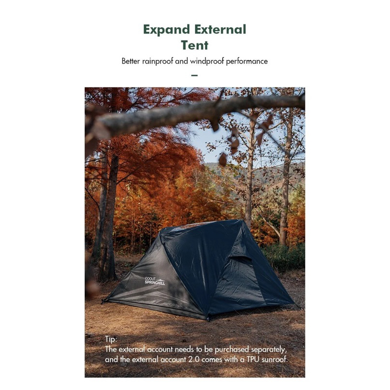 เต็นท์ Go Out Springhill Woods Cabin 2.0 TC COTTON | Shopee Thailand