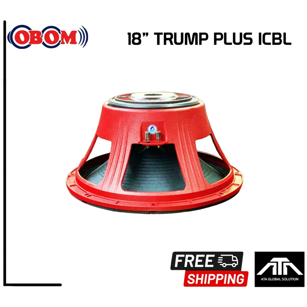 ( แพ็ค 1 ชิ้น ) ดอกลำโพง 18 นิ้ว OBOM 18-TRUMP PLUS ICBL 1500 W 8 Ohm ...