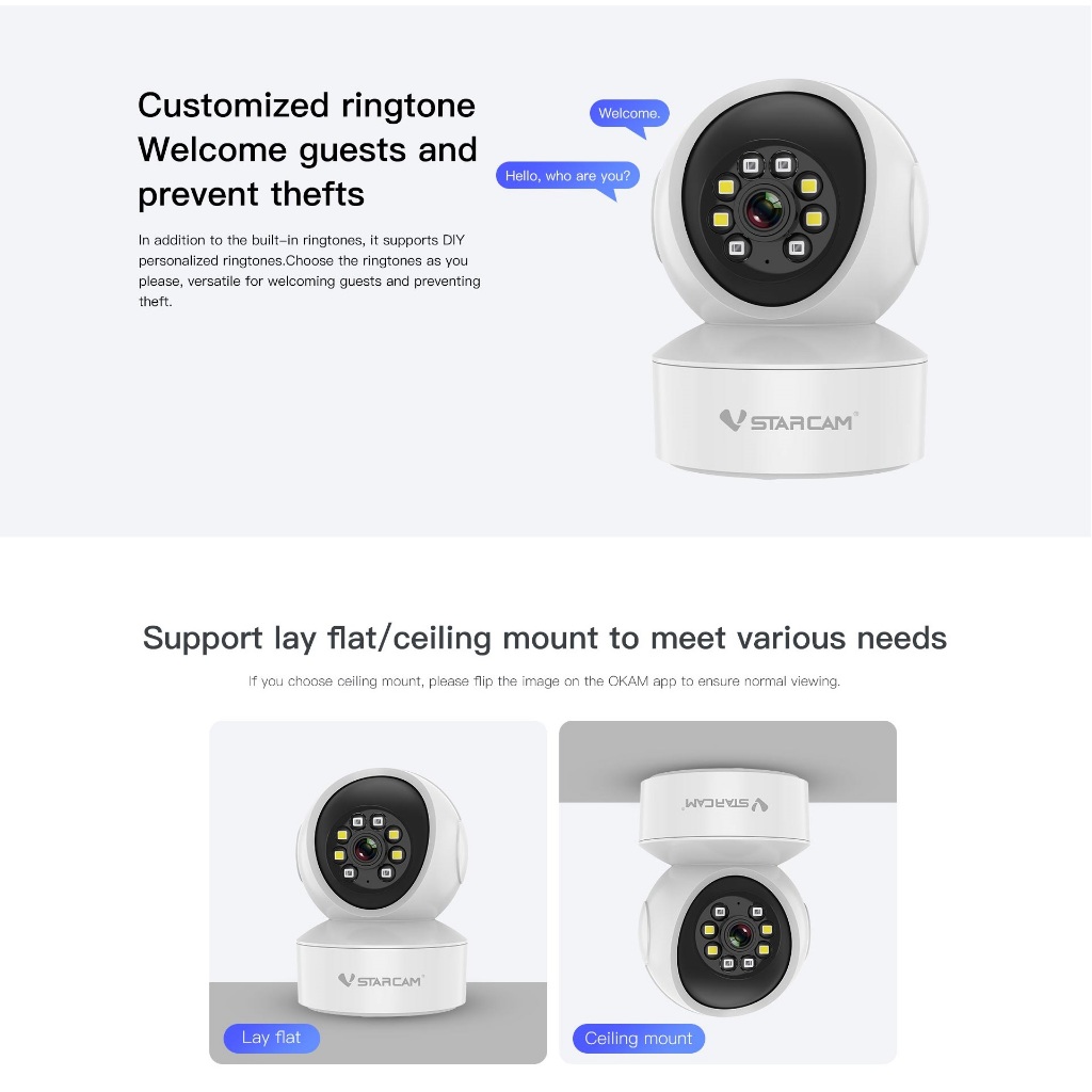 VSTARCAM CG49L 4G LTE SIM SUPER HD 1296p 3.0MP iP Camera + Ai กล้องวงจร ...