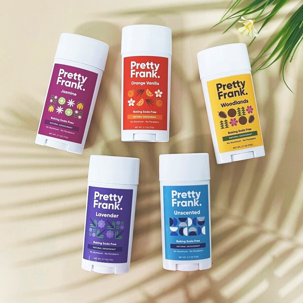 [Pretty Frank®] Natural Deodorant Stick Baking Soda Free 77g โรลออนสติ