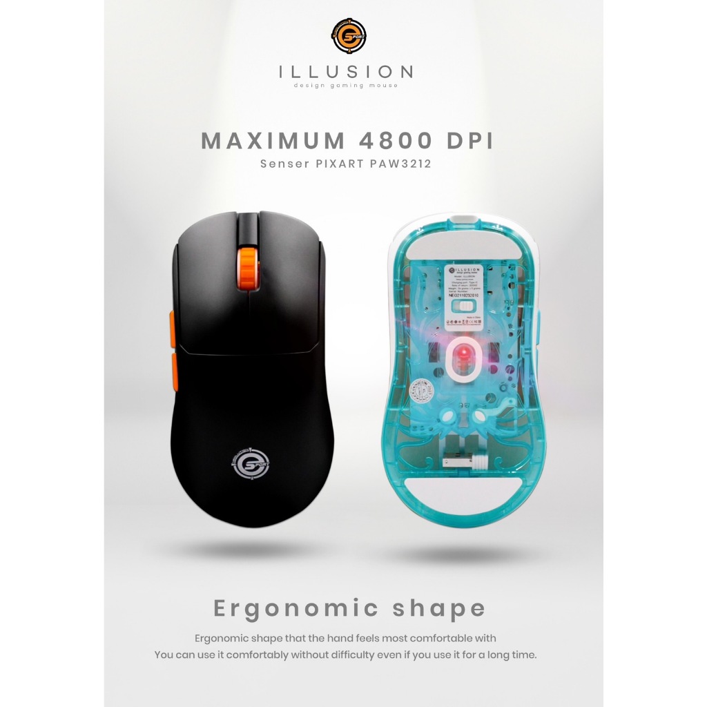 WIRELESS MOUSE (เมาส์ไร้สาย) NEOLUTION E-SPORT ILLUSION. | Shopee Thailand