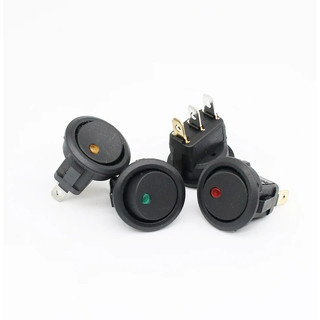 23mm Mini Round Rocker Switch 12V 20A สวิตช์สลับไฟ LED ON-0FF Power ...