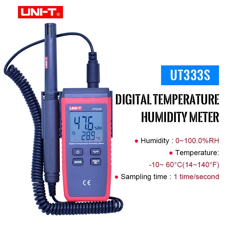UNI-T UT333S Digital Temperature Humidity Meter | Shopee Thailand