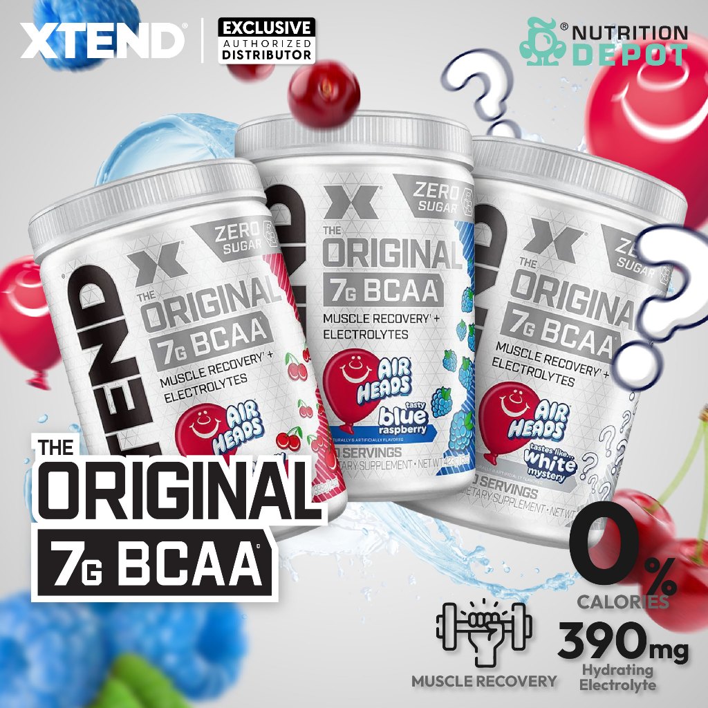Scivation Xtend BCAA + Electrolytes - Air Heads 30srv กรดอะมิโนป้องกัน ...
