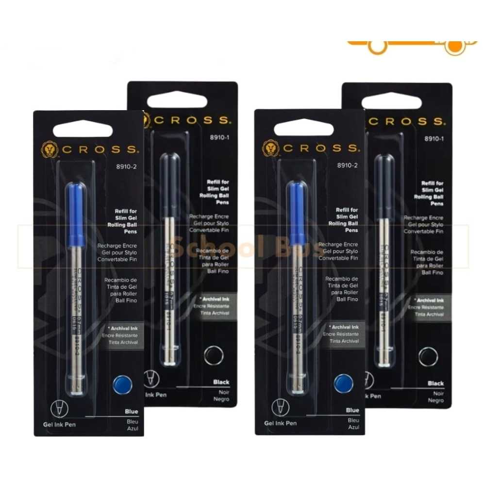 ไส้ปากกา CROSS ลูกลื่น โรลลิ่งบอล สีดำ น้ำเงิน ไส้ขนาด 0.5 0.7 mm 8511 ...