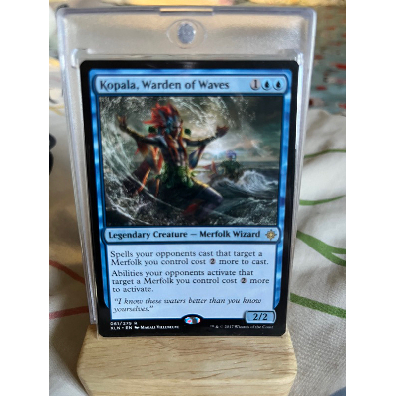 การ์ด MTG Kopala, Warden of Waves Blue Magic the gathering EDH รุ่น XLN