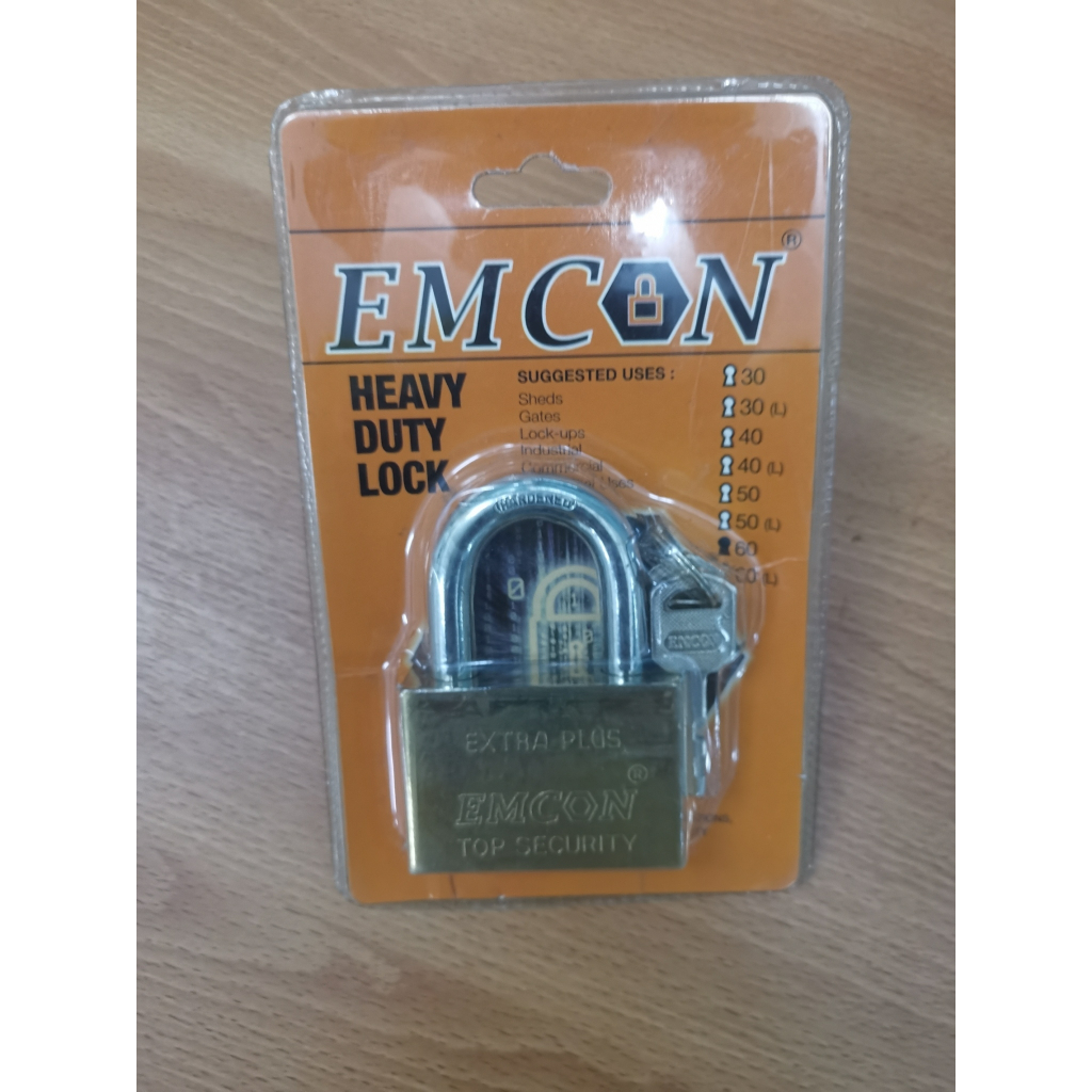 EMCON กุญแจระบบลูกปืนชุบทองขนาด 60 mm คอสั้น | Shopee Thailand