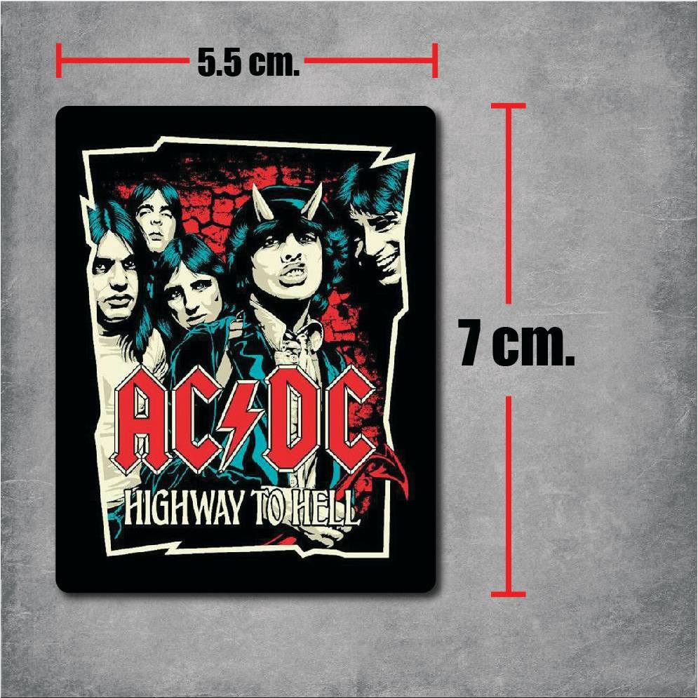 sticker pvc AC DC สติกเกอร์ วงดนตรี เอซี ดีซี งานพิมพ์ดีที่สุด OFFSET ...