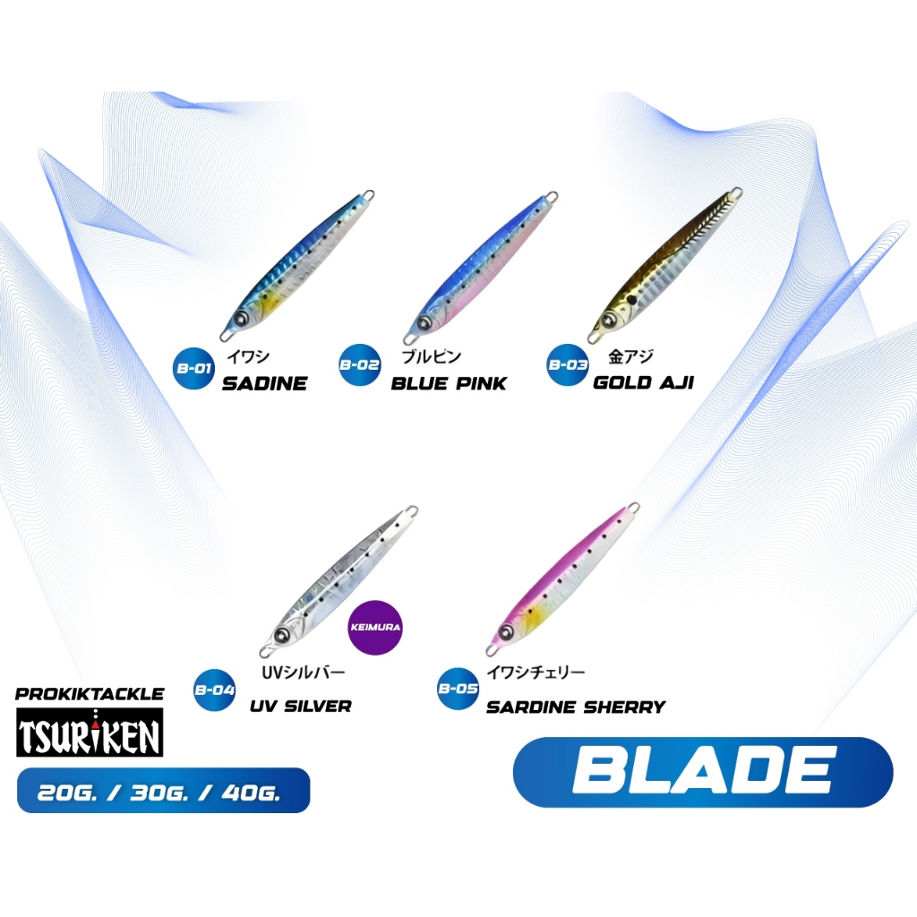 เหยื่อจิ๊ก Ocean Ruler GUNGUN JIG รุ่น BLADE มีใบสปินพร้อมตัวเบ็ด ...