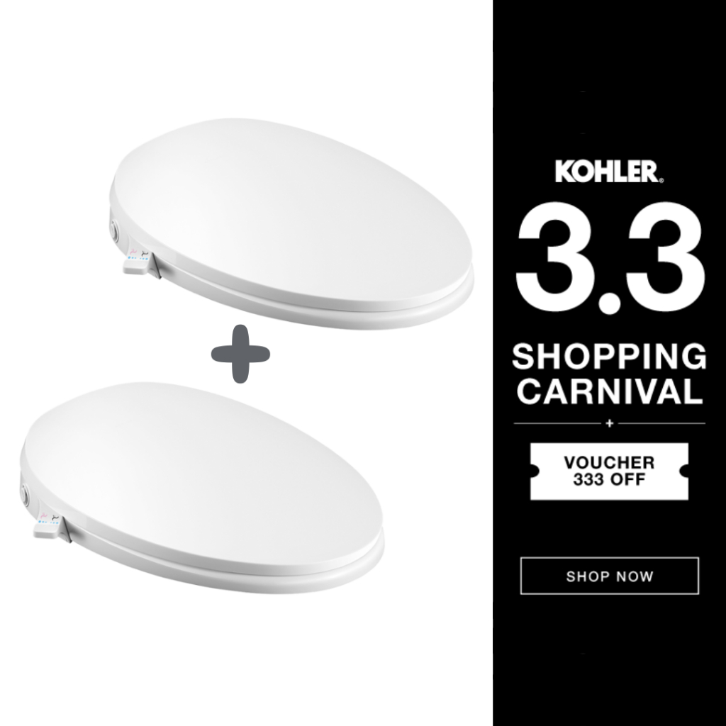 KOHLER C3030 manual bidet seat 1+1 ฝารองนั่งแบบไม่ใช้ไฟฟ้า C3030 K