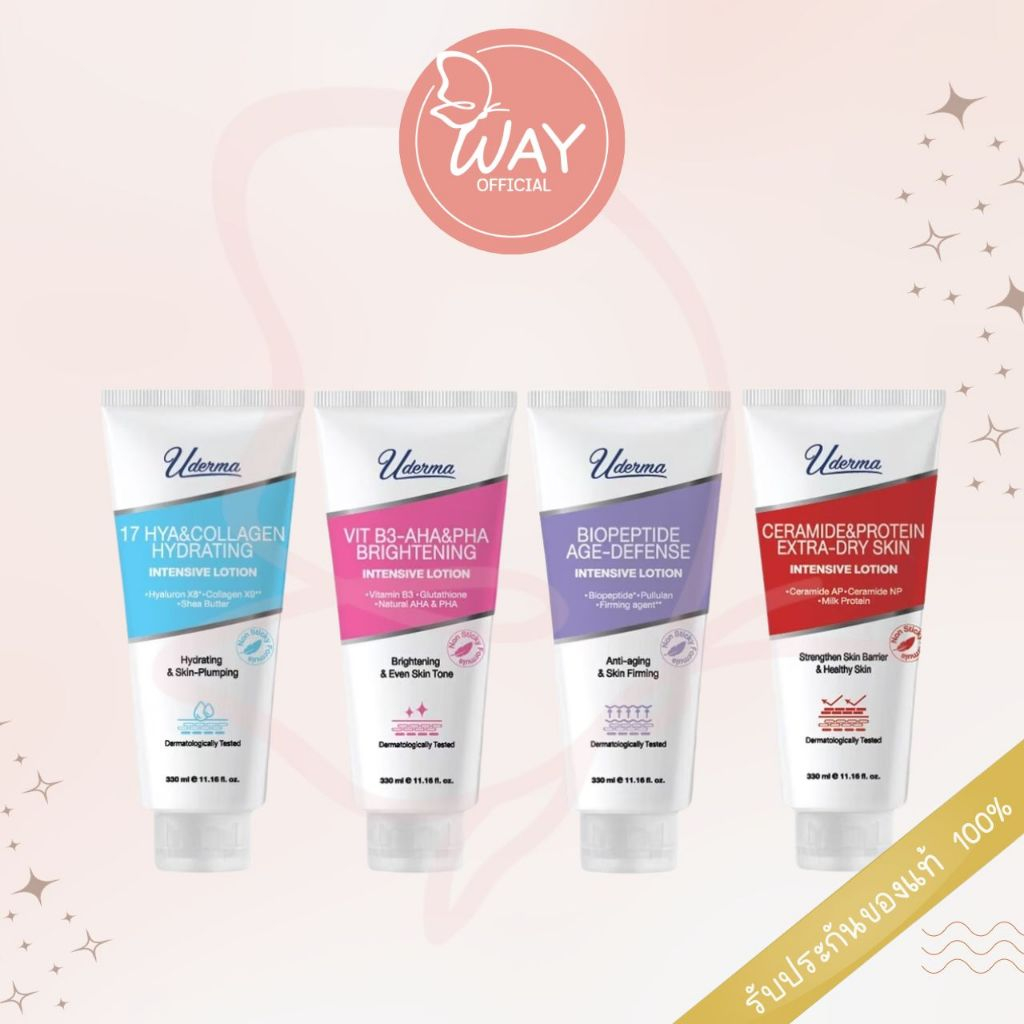 ยูเดอร์มา อินเทนซีฟ โลชั่น 330ml Uderma Intensive Lotion 330ml | Shopee ...