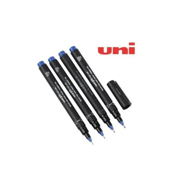 ปากกาหัวเข็ม UNI Pin Fine Line 0.1สีน้ำเงิน | Shopee Thailand