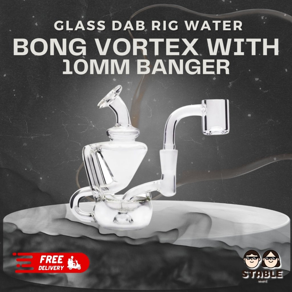 (พร้อมส่งด่วน !!) Bong Vortex Glass Dap Rig Water บ้องสำหรับแดป 10 มม. ...