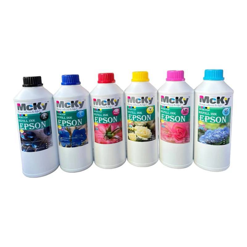 หมึกเติม epson 1000 ml MCKY Bk C M Y LC L M 6 สี | Shopee Thailand