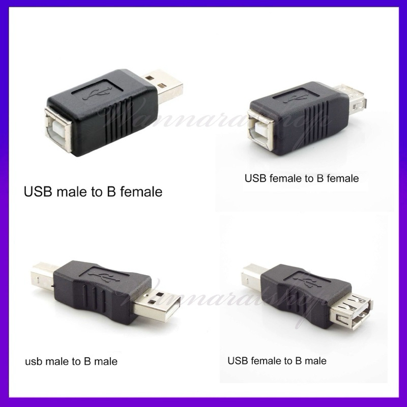 Usb 2.0 USB Type A Type B Male to Male Female to Male อะแดปเตอร์แปลง ...