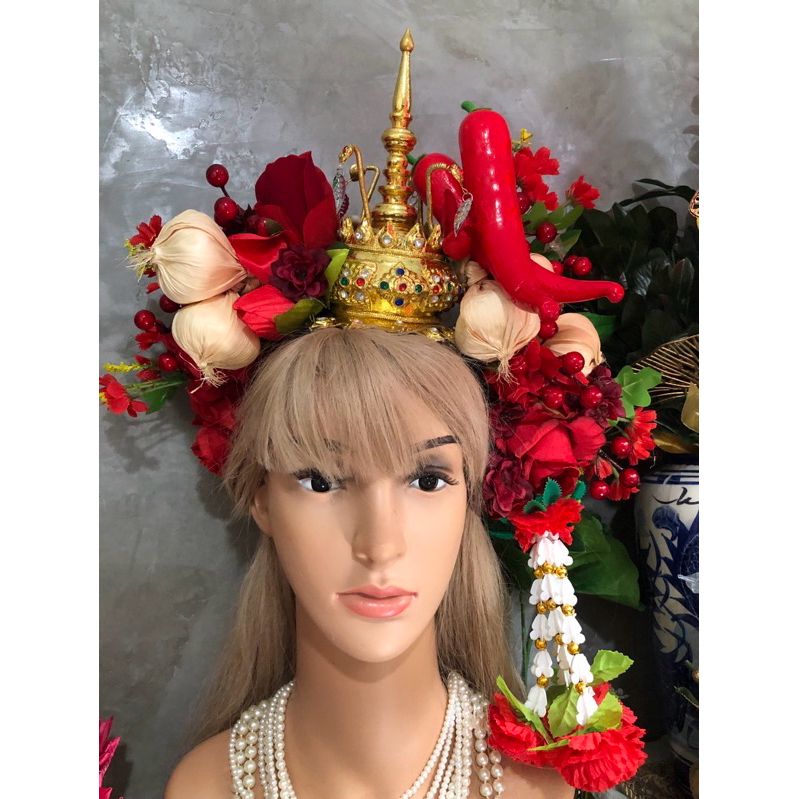ชฎา ชฎาดอกไม้ เครื่องหัวไทย | Shopee Thailand