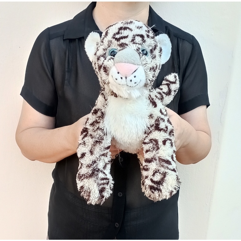 ตุ๊กตาเสือดาวหิมะ ขนนุ่ม Wild Republic Snow Leopard ขนาด สูง 11 นิ้ว x ...
