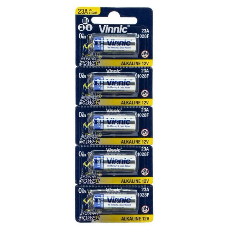 Batteria Alkalina Ad Alta Tensione VINNIC 23A L1028F MN21 12V EXP - Foto 8