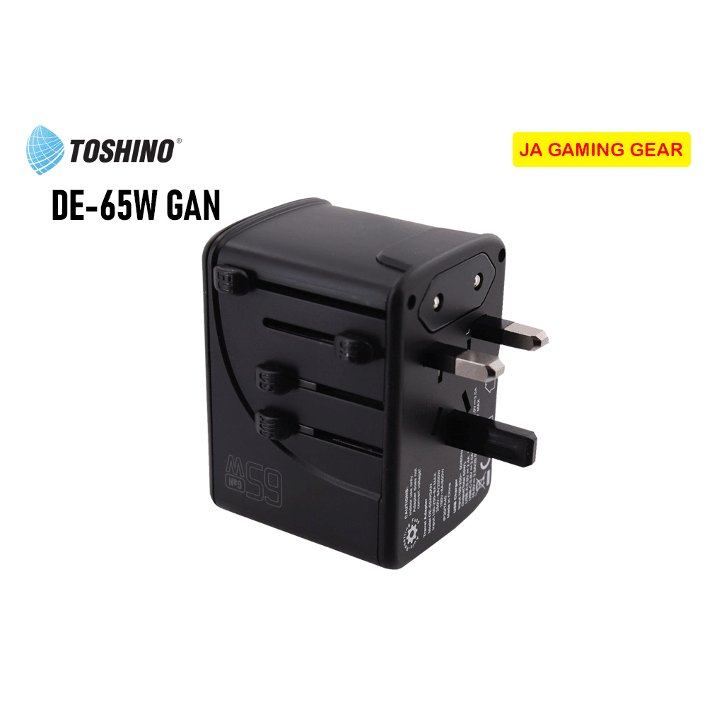 ปลั๊กแปลง Toshino All-in-One Universal socket DE-100WGAN / DE-65WGAN ...