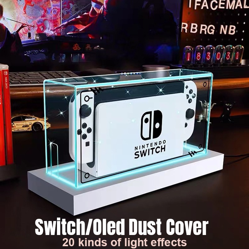 【TH】กรอบ อะคริลิค ครอบเครื่อง Nintendo Switch OLED / V1/V2 กล่องอะคริลิค กันฝุ่น หนา 3 มม. สกรีนลายสวย