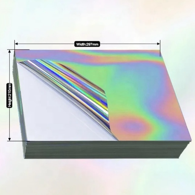 See-D Labels สติ๊กเกอร์พลาสติก Holographic Vinyl Label สีรุ้ง ใช้ได้ ...