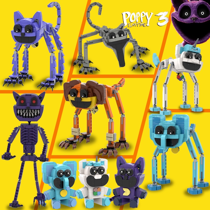 ชุด ตัวต่อ catnap poppy playtime 3 smiling critters toys การ์ตูน สัตว์ ...