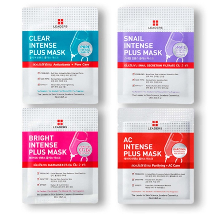 Leaders Intense Plus Mask 25ml. แผ่นมาส์กหน้า - 2