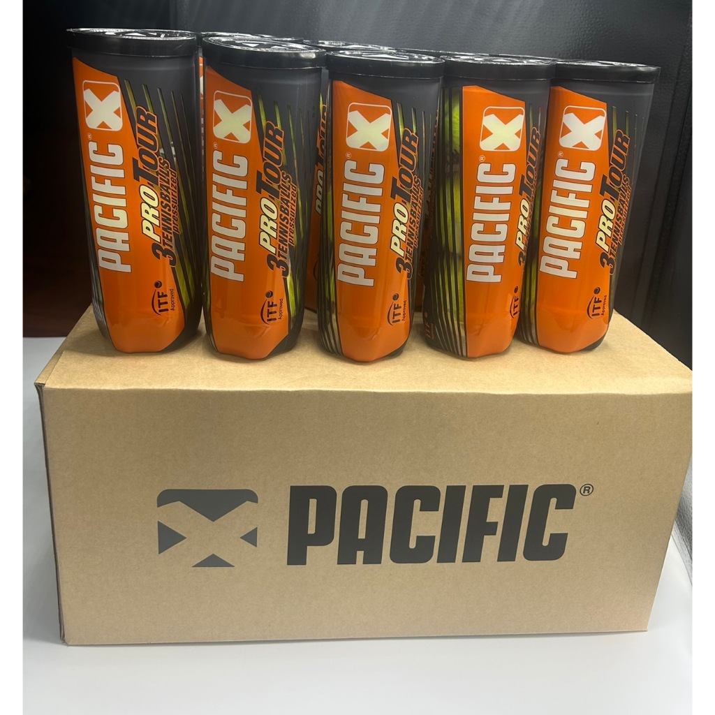 ลูกเทนนิส PACIFIC Pro Tour(ลัง 24 กระป๋อง)72 ลูก/Pro Tour Tennis Ball ...