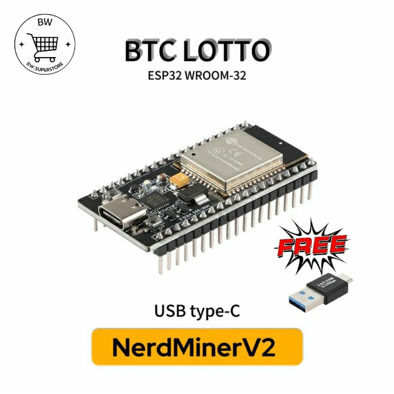 Btc lotto esp32 wroom 32 usb type c bitcoin lottery