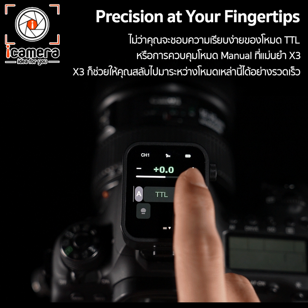 Godox Trigger X3 Touch Screen, TTL Wireless Flash Trigger 2.4GHz - รับ ...