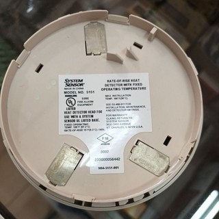 SYSTEM SENSOR 5151 + BASE Heat Detector อุปกรณ์ตรวจจัความร้อน จับความ ...