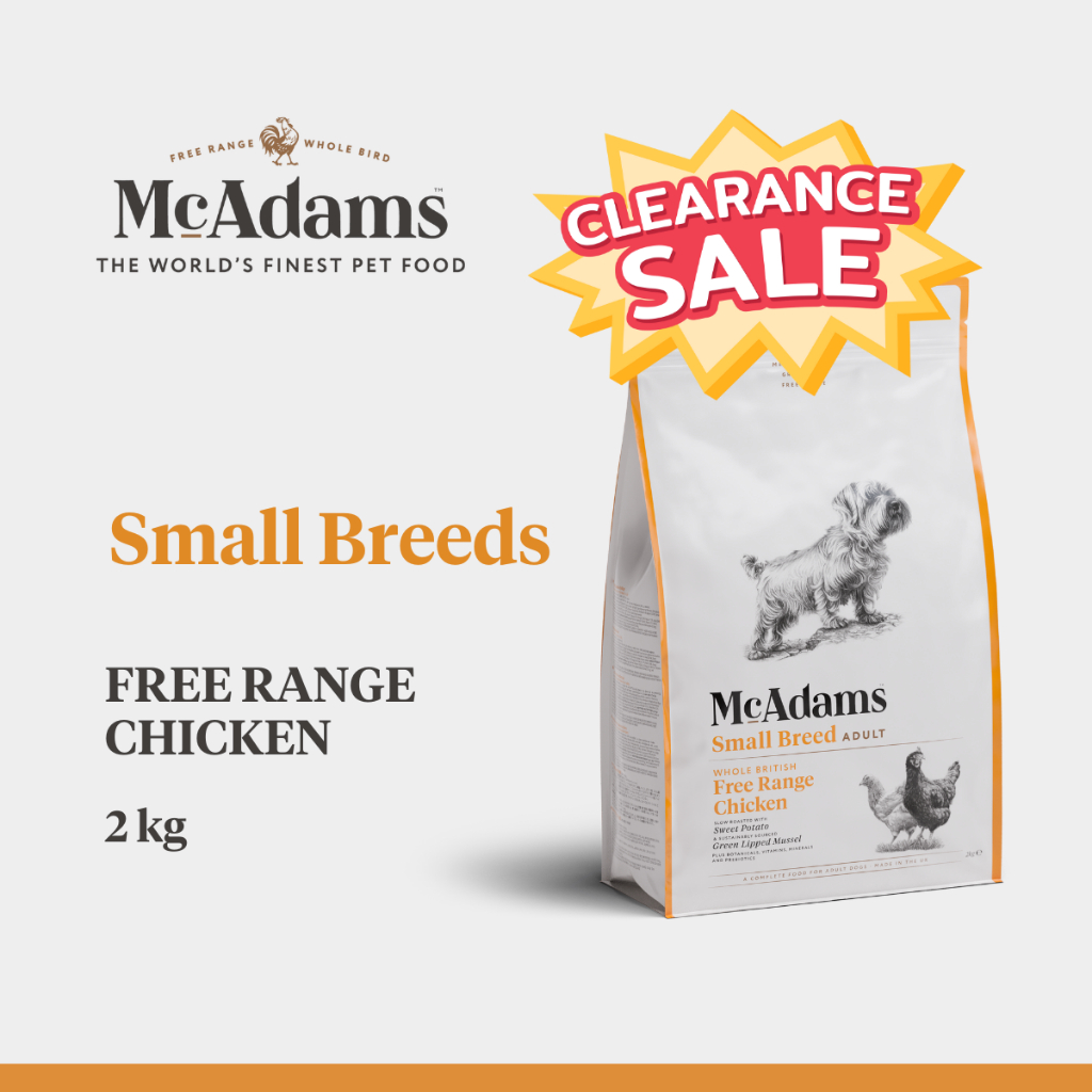 [CLEARANCE] McAdams Small Breeds Chicken 2kg แมคอดัมส์ สูตรไก่ สำหรับ