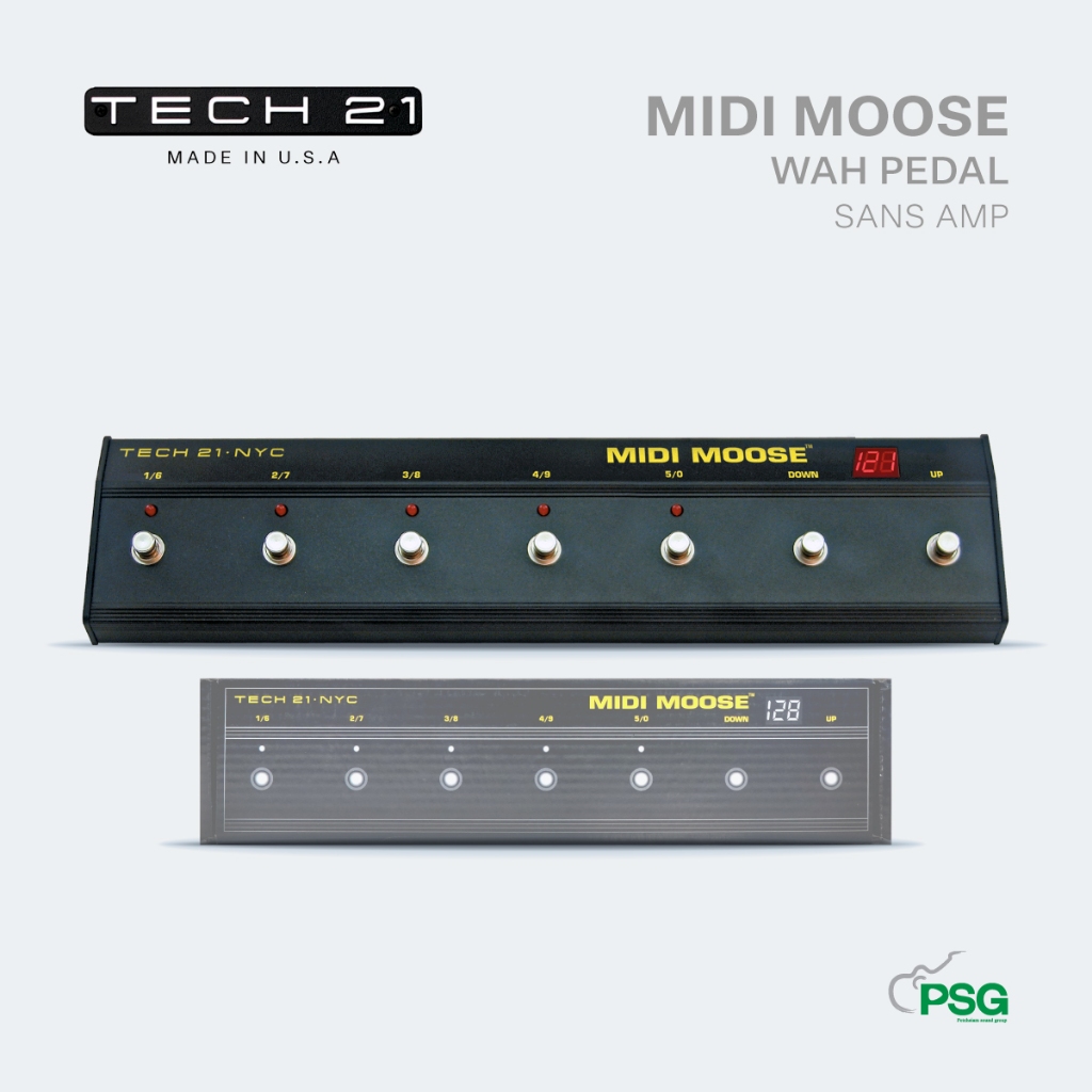 TECH 21 : MIDI MOOSE WAH PEDAL SANS AMP | Shopee Thailand
