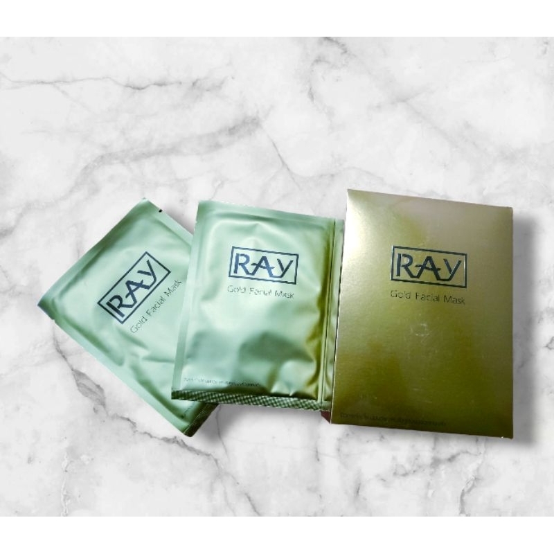 เรย์ โกลด์ เฟเชียล มาส์ก RAY GOLD FACIAL MASK (1ซอง) ปริมาณสุทธิ 35
