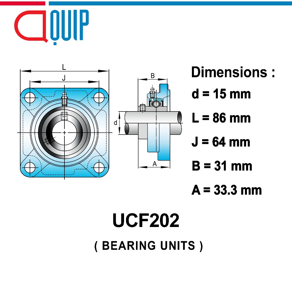 UCF201 UCF201-8 UCF202 UCF202-10 UCF203 BEARING UNITS ตลับลูกปืนตุ๊กตา ...